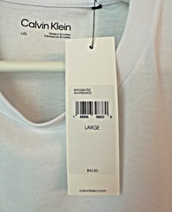 Calvin Klein CK Mens Gold Logo Short Sleeve T-Shirt Size L – BRAND NEW W TAGS