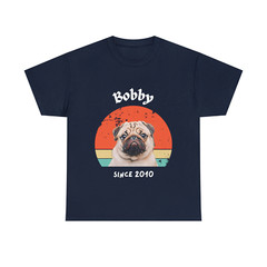 Customise Your Pet Photo Unisex T-shirt – Retro Vintage Style
