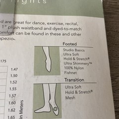 Women’s Hold & Stretch Footed Tight Light Suntan Large