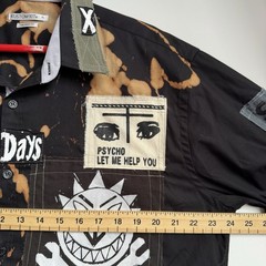 Levellers Shirt Size XL Custom Long Sleeve Black Folk Punk Stage Handmade
