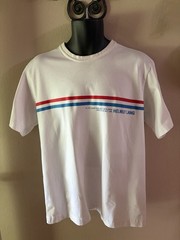 HELMUT LANG Hi Life Saver Men’s T-shirt Medium EUC Red White Blue 2022