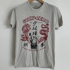 Zero Foxtrot Steel Fist Tee Light Gray Men’s Small NEW