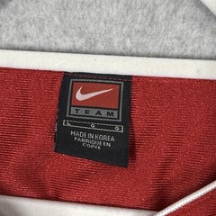 Vintage Nike Shirt Mens Large Shiny Dazzle Warm Up Jersey Team Sports Y2K Red