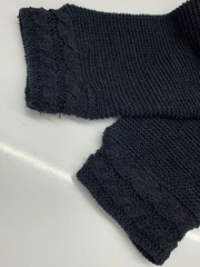 KANSAI Knit Sweater (Thick) Cotton, Navy, Solid Color, 1500122101
