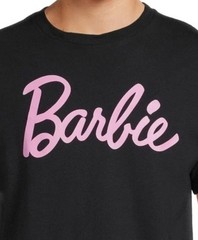 Barbie Mens Short Sleeve Black Crewneck Logo Graphic T- shirt Size 3XL (54-56)