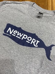 Newport RI CA Sperm Whale T Shirt Medium Mens Coastal Nautical Whale Watch
