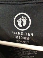 Hang Ten Black Medium Cotton T Shirt T1