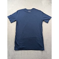 Under Armour Mens HeatGear Big Logo Graphic T-Shirt Navy Blue Red 1329583 Medium