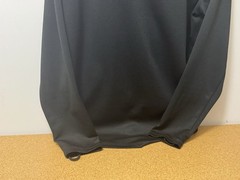 Wrangler ATG Mens L Black Long Sleeve Performance Shirt Zip Pocket Waffle Knit