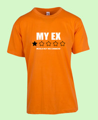 UNISEX MEN WOMENS TEE TSHIRT MY EX PARTNER BOYFRIEND GIRLFRIEND WIFE HUSBAND