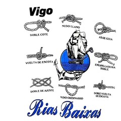 Sailing Knots T Shirt Unisex Medium White Nautical Sailboat Rias Biaxas Spain