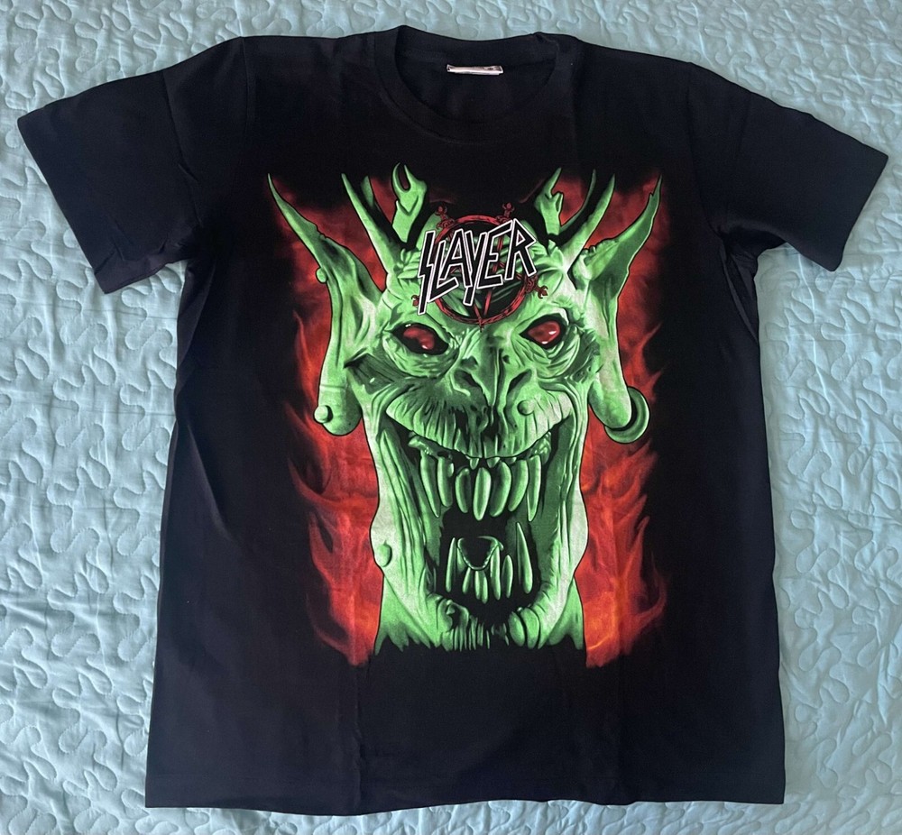 SLAYER Rock Band T-Shirt 100 % Cotton, Med19x26 in. Thailand, The Roxx, Excllnt