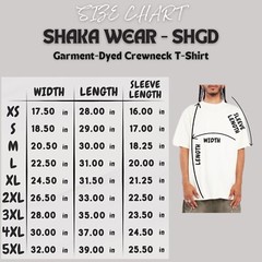Heavyweight Blank Tee – Vintage Wash Unisex T-Shirt – Shaka Wear Garment Dyed