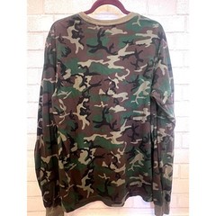 Nike Georgia Bulldogs Camo Long Sleeve Dri-FIT Shirt Mens Large USA Flag Patch