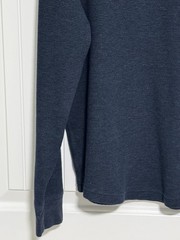 American Eagle Men’s Long Sleeve Thermal Waffle Knit Shirt, Size M Medium Grey