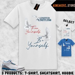 Shirt To Match AJ 3 True Blue 2026 Sneaker Matching Tee Limitless Yourself