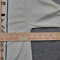 Vander Jacket Gildan Shirt Mens Small White Construction Graphic Long Sleeve