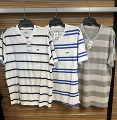 ECKO Unltd. Vintage Men’s Stripe V-Neck T-Shirt ( 3 Pieces / One Price ) Large