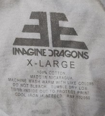 Imagine Dragons T-Shirt Men’s Sz XL Evolve Album Rock Concert Tour Band Tee
