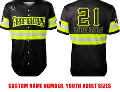 CUSTOM The Firefighters banana ball HOT NEW Jersey All sizes JTD001