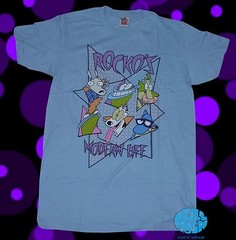 New Nickelodeon Rocko’s Modern Cast Vintage Mens Classic Retro T-Shirt