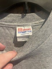 Vintage Cold Beer Hanes Heavyweight Gray T-Shirt 50/50 Men’s Size Medium (M)