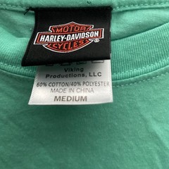 Harley-Davidson Grand Cayman Paradise Graphic T-Shirt Green Mens Medium