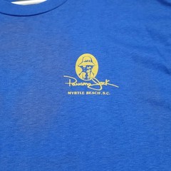 Vintage 90s Panama Jack Shirt Mens XL (Fits Medium) Blue Myrtle Beach Sun Tan