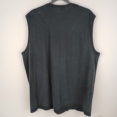 Athletic Works Mens 2XL Black Muscle Tee Sleeveless Cotton Gym Shirt 50-52