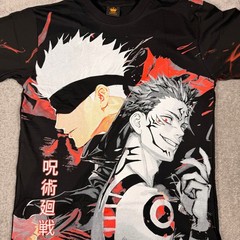 Jujutsu Kaisen Anime AOP All Over Print Double Sided Size XL Manga T-Shirt