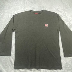 Vintage Sports Illustrated Thermal Shirt Mens Large Gray Waffle Knit 90s Retro