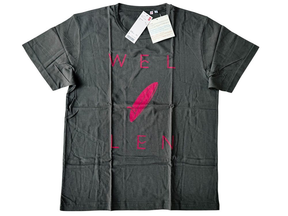 Wellen surf x UNIQLO NWT T-Shirt Size L Dark Gray Japan