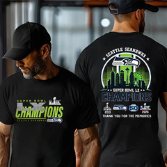 Seattle Seahawks Super Bowl LX Champions 2026 2-Sided Fan Shirt S-5XL