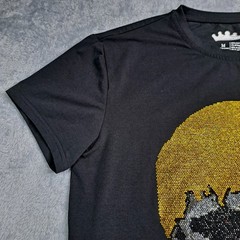 Heads Or Tails T-Shirt Size M Black Rhinestone Studded Skull Goth Grunge Bling