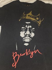 Vintage Biggie Smalls T Shirt Brooklyn Mint Notorious BIG Crown Black Small Y2K