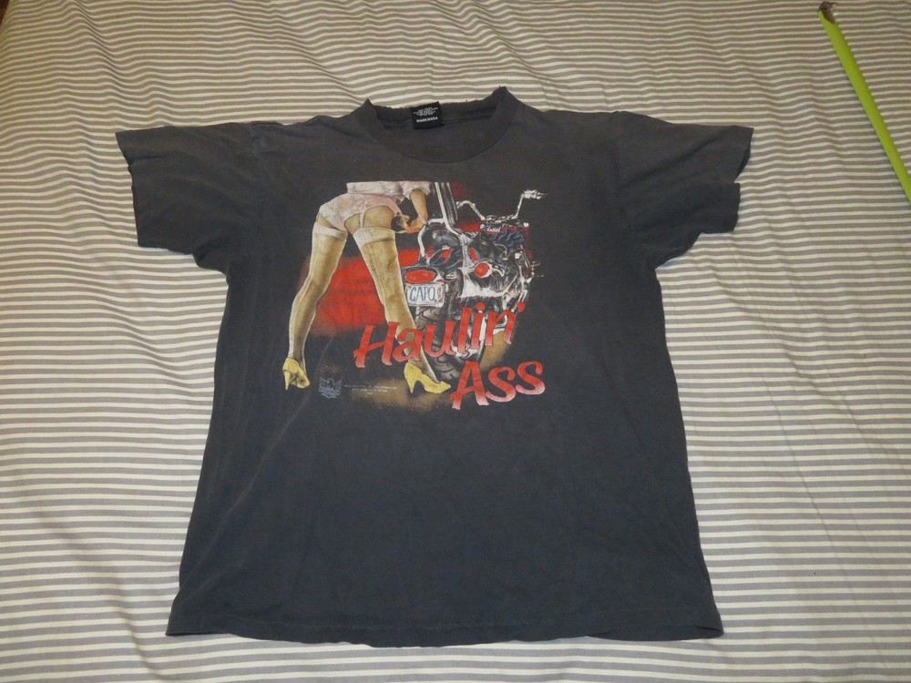 Vintage 1992 Harley Davidson 3D Emblem T-Shirt Men’s Large