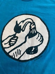 SUPREME MOLOTOV T-SHIRT BLUE