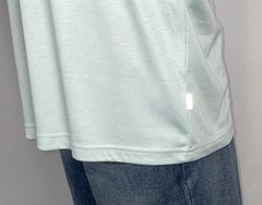 Alfani Stretch Men’s Solid Crewneck Longsleeved Performance Shirt Cloud Blue New