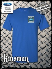 Built FORD Tough Logo T-Shirt -Licensed Authentic F-150 Truck Mustang Left Chest