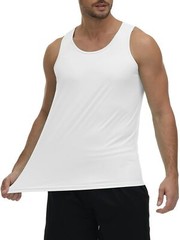 Men’s Tank Tops Sleeveless Muscle Tee Gym Bodybuilding Athletic Workout Casual T