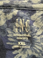 INC Men’s Short Sleeve T-Shit, Flower Design, “True Terracotta,” MSRP: $24.50