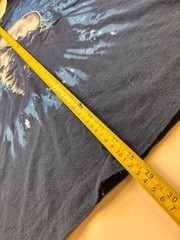 Gildan Heavy Cotton Howling Wolf at Full Moon Graphic T-Shirt Navy Blue