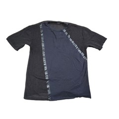 Zara T-Shirt Men’s Medium Black Open Knit Short Sleeve Pullover Hipster Y2K