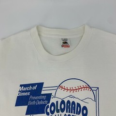 Vintage Colorado Snoball Softball T Shirt Mens XL Extra Large Cotton Made USA