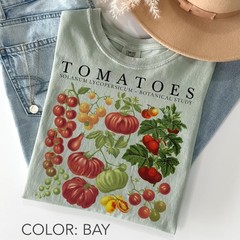 Tomato Shirt Comfort Colors®, Fruit Shirt, Botanical Shirt, Cottagecore Clothing