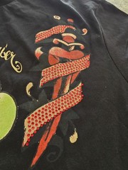 Christian Audigier size XL Embellished Graphic T-shirt Black.