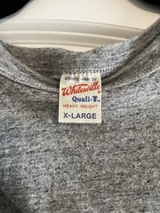Whitesville Quali-T Heavyweight Gray Cotton Short Sleeve T-Shirt Size XL