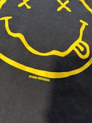 Nirvana Smiley Face shirt. Vintage 1992. No Tag Size Large.