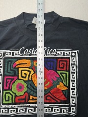 Costa Rica Indios T-Shirt Medium Handmade Kuna Yala Indians Handstitched 90s Y2k