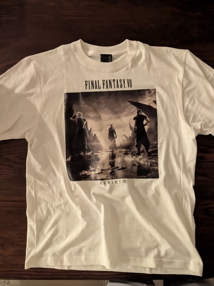 Square Enix Final Fantasy VII Rebirth Promotional Promo T Shirt Free Size (L)